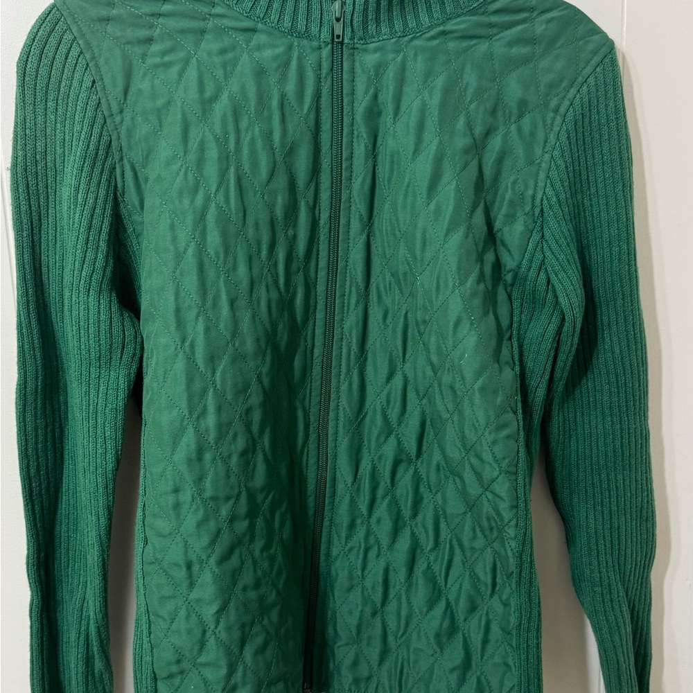 Christopher & Banks Teal Ribbed Sweater